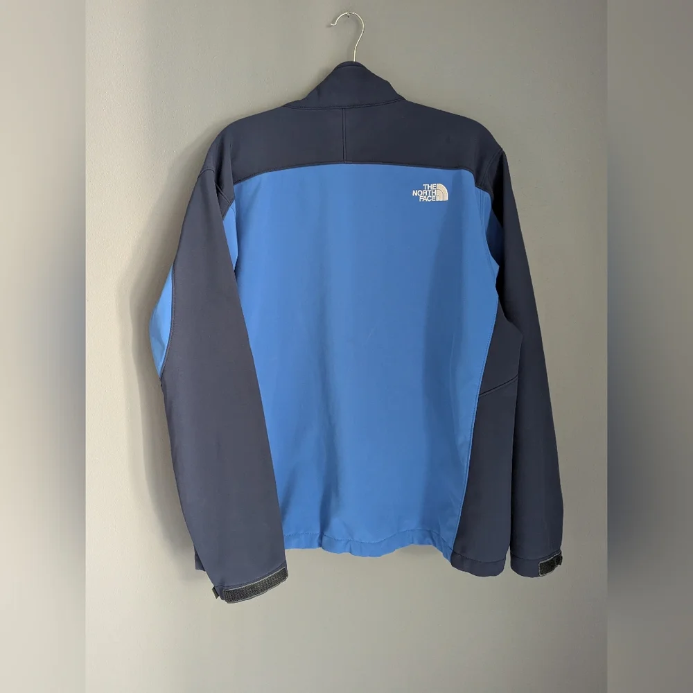 The North Face Blue Color Black Full Zip Jacket Men's Size XL.